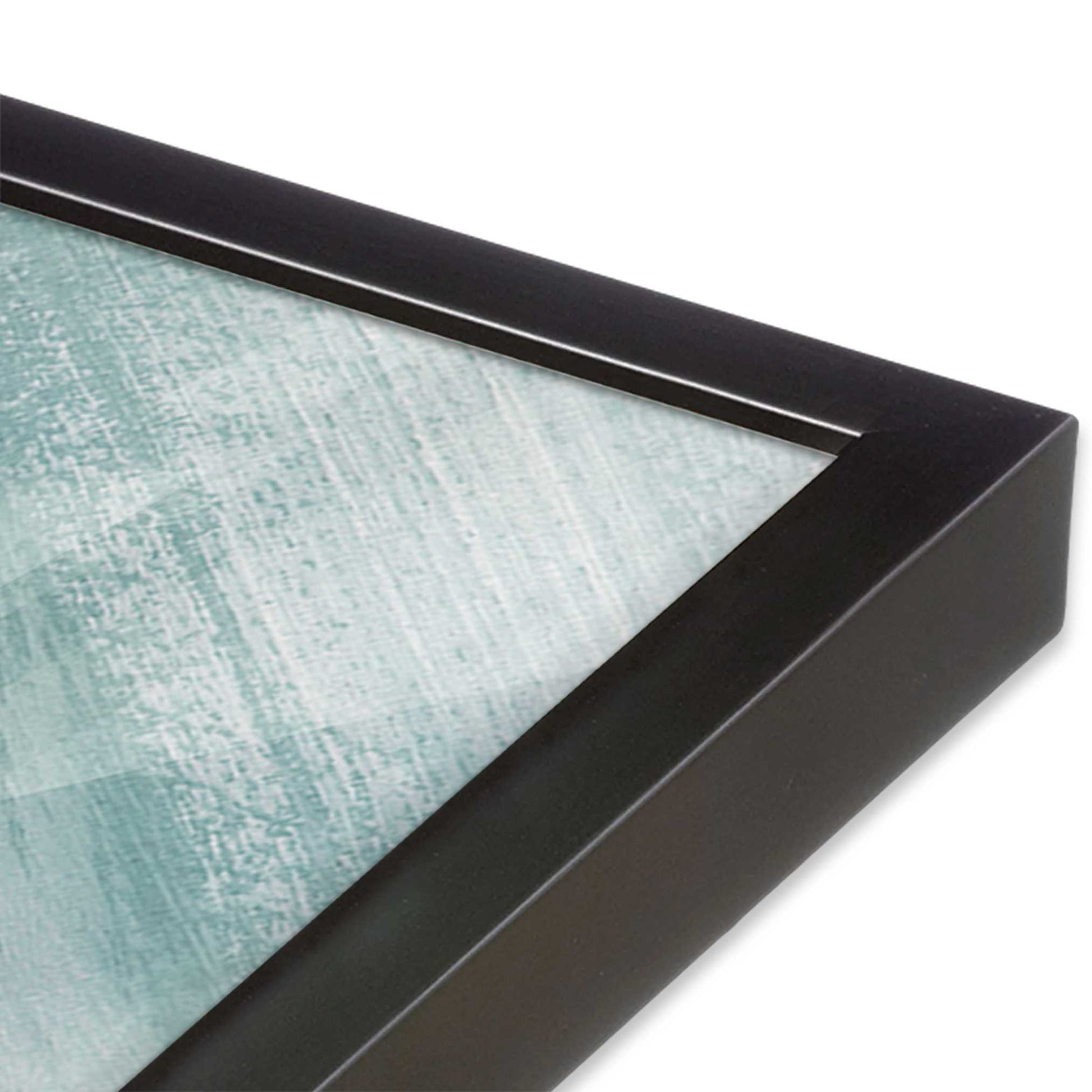 [Color:Weathered Zinc], Picture of art in a Weathered Zinc frame at an angle