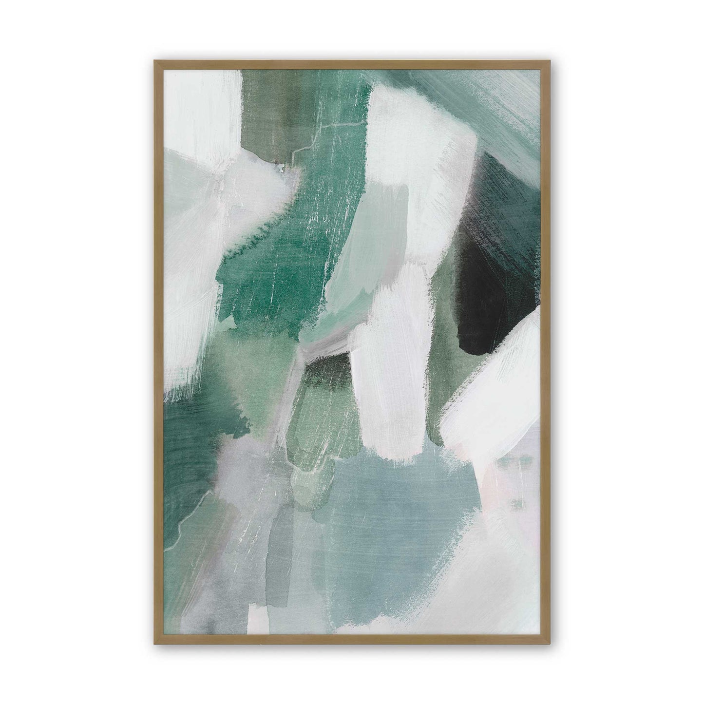[Color:Brushed Gold], Picture of art in a Brushed Gold frame