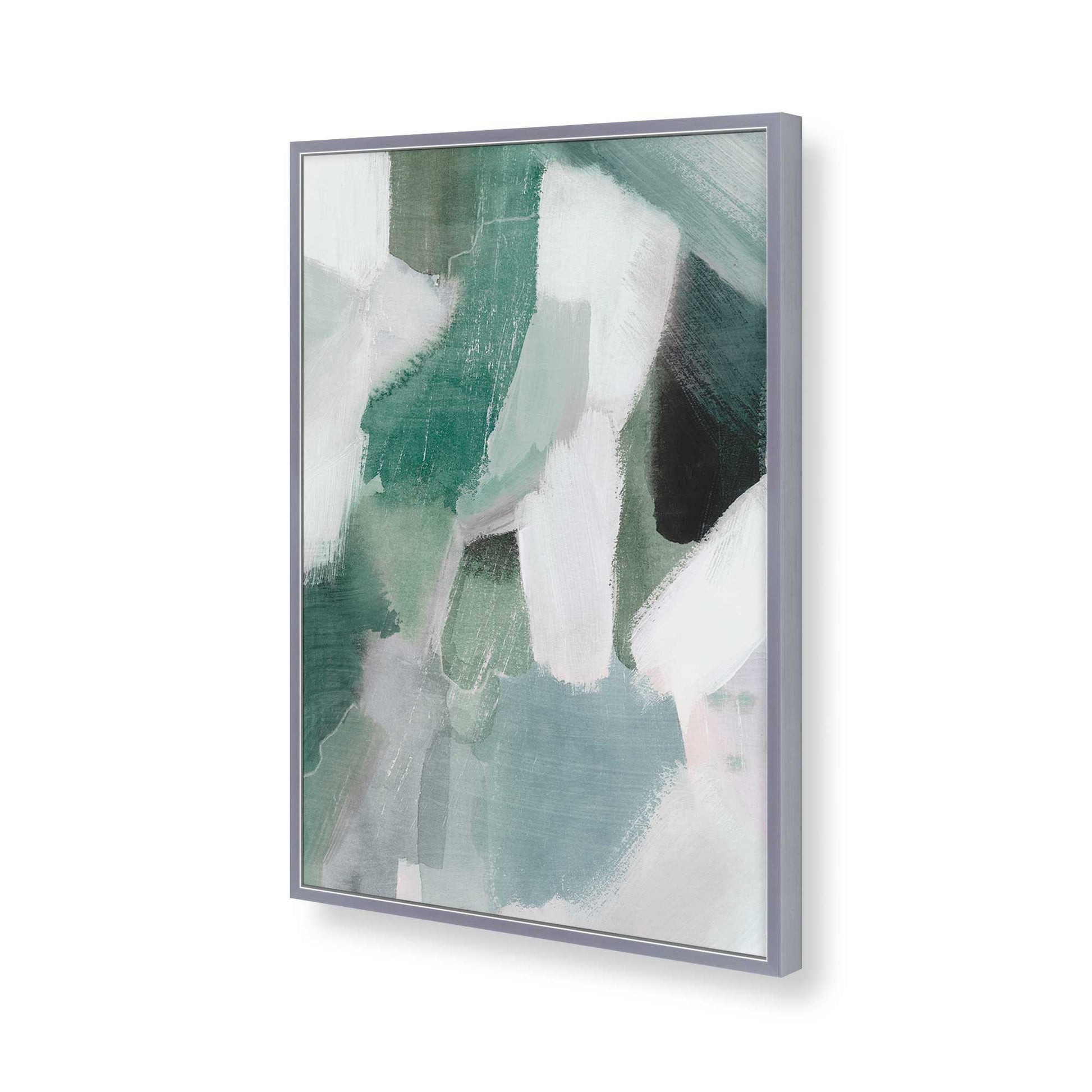 [Color:Polished Chrome], Picture of art in a Polished Chrome frame of the corner