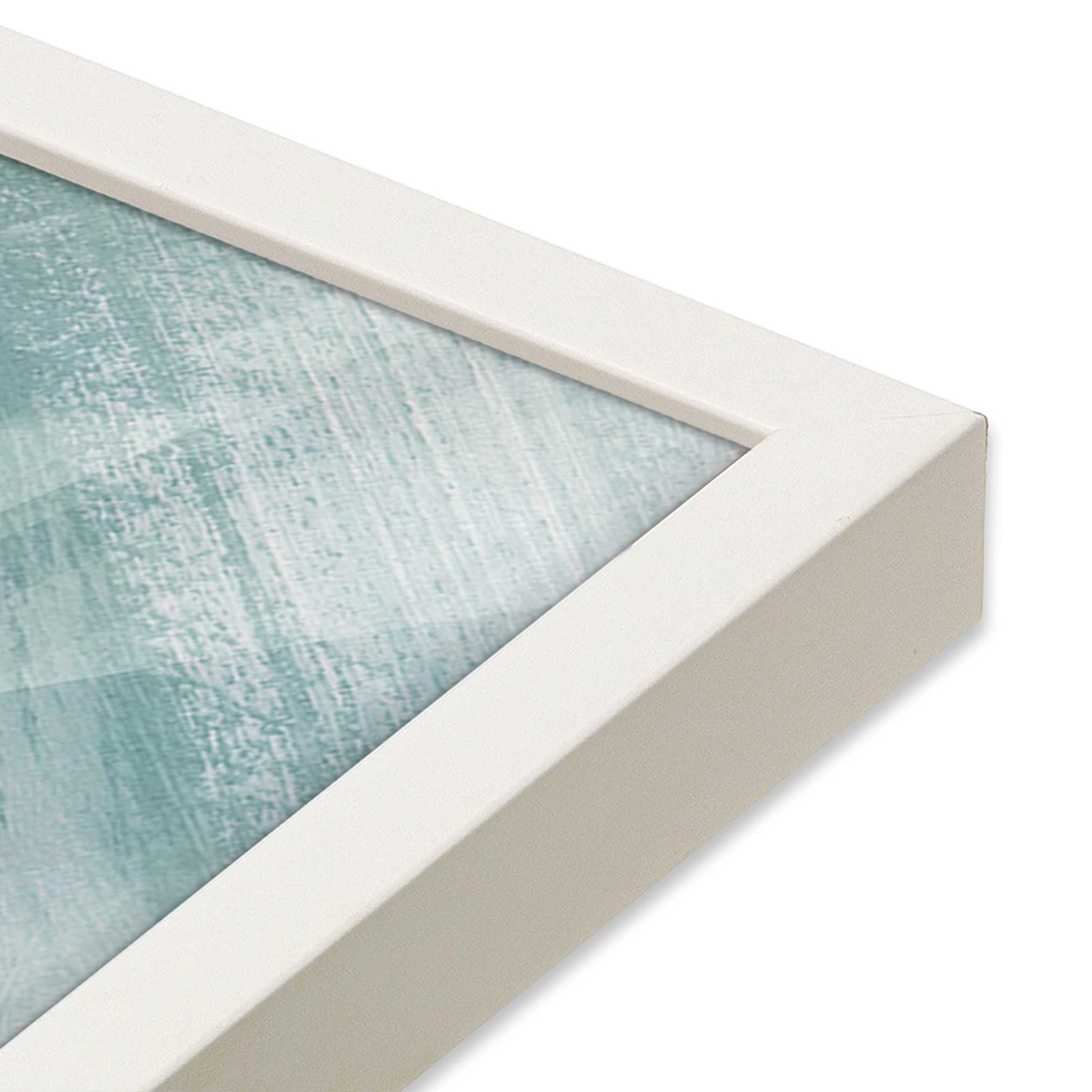 [Color:Opaque White], Picture of art in a Opaque White frame at an angle