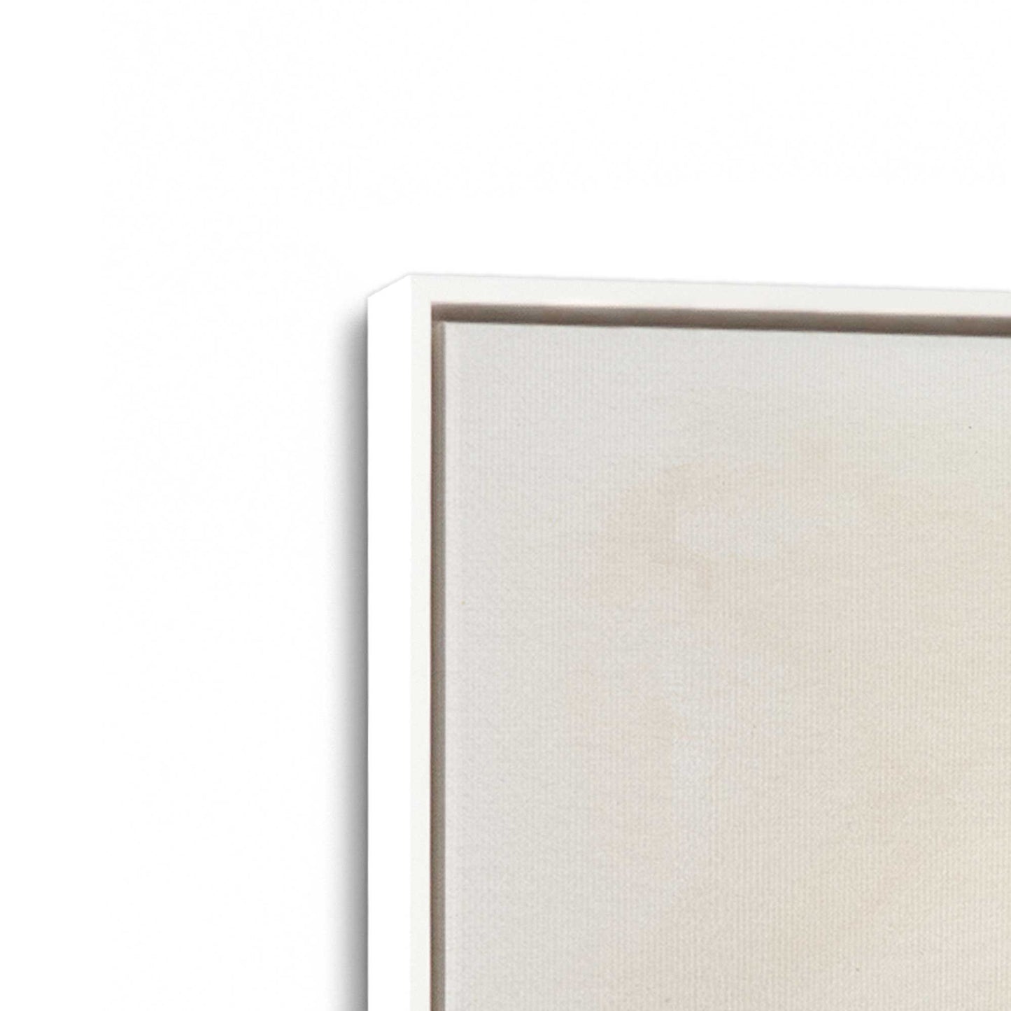 [Color:Opaque White], Picture of art in a White frame at an angle