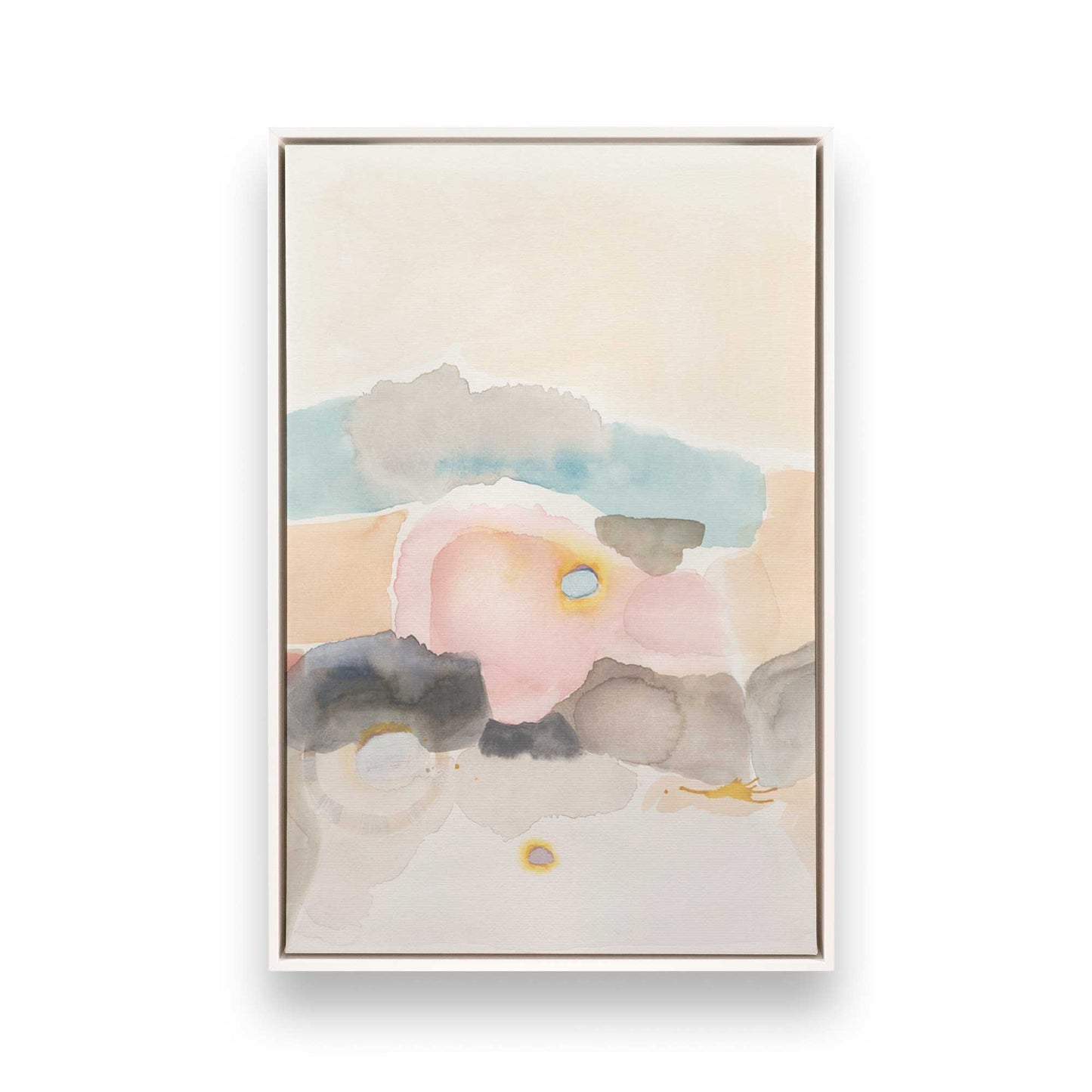 [Color:Opaque White], Picture of art in a White frame