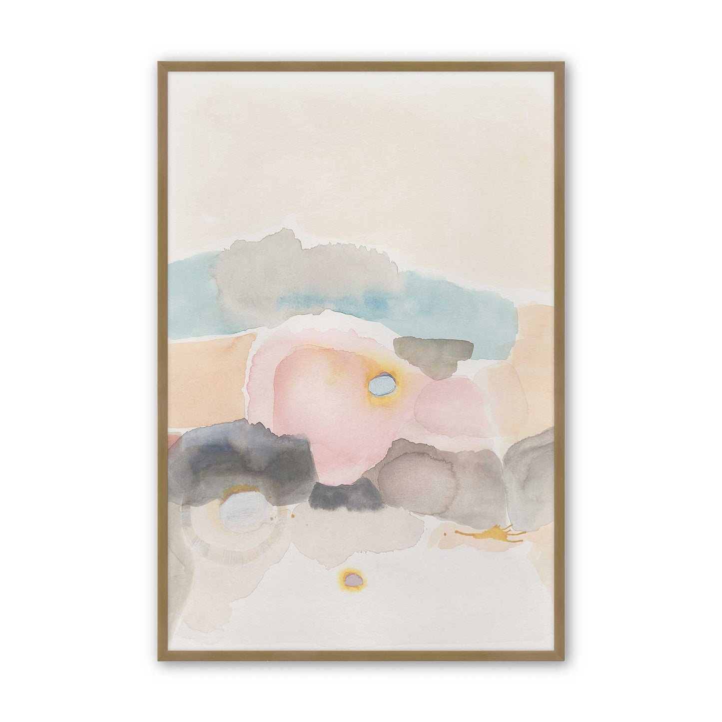 [Color:Brushed Gold], Picture of art in a Brushed Gold frame