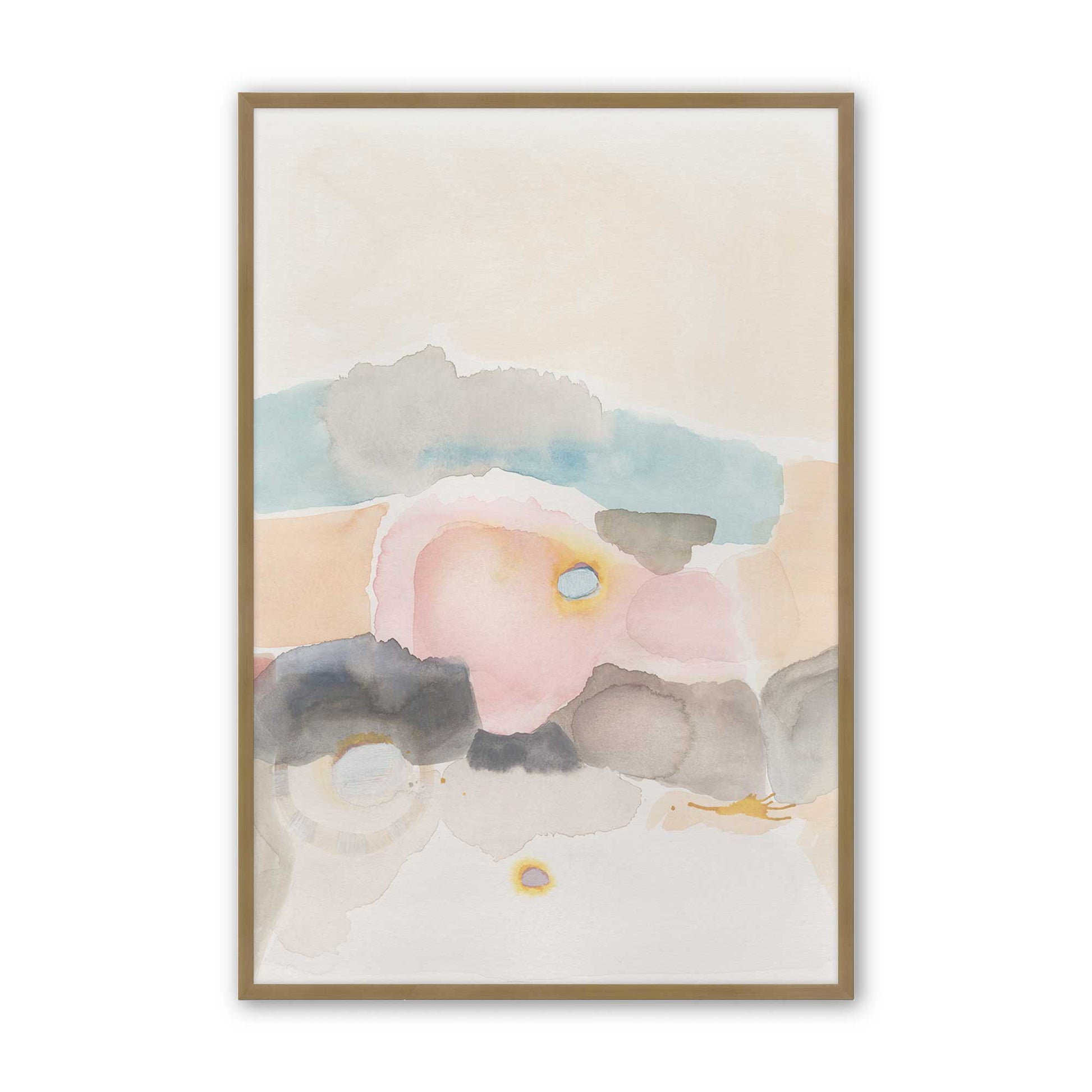 [Color:Brushed Gold], Picture of art in a Brushed Gold frame
