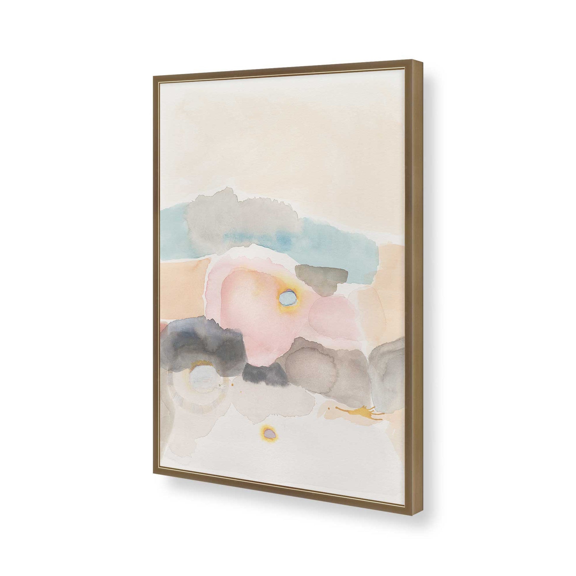 [Color:Brushed Gold], Picture of art in a Brushed Gold frame of the corner