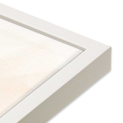 [Color:Opaque White], Picture of art in a Opaque White frame at an angle