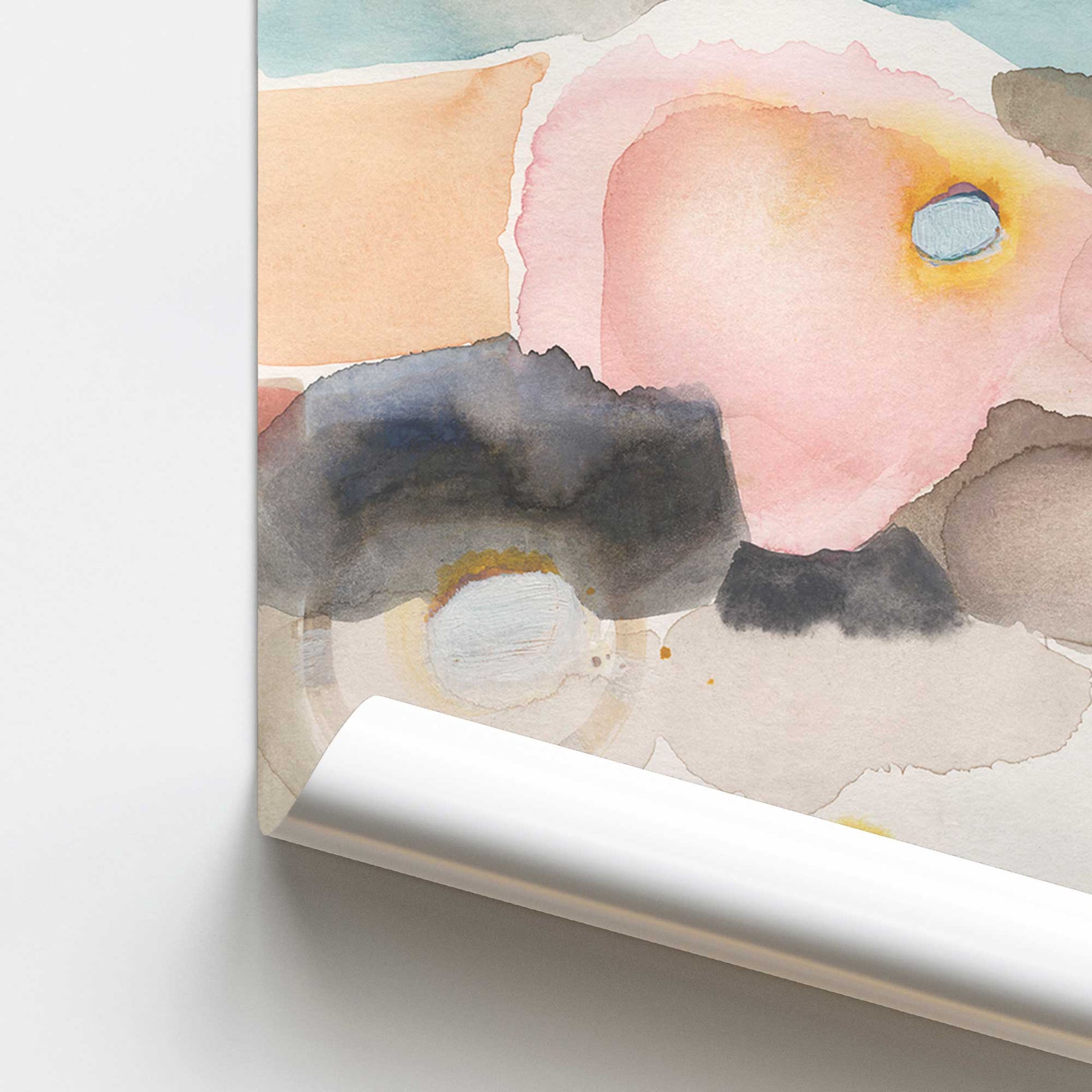 [color:Rolled Print], Picture of close up of art