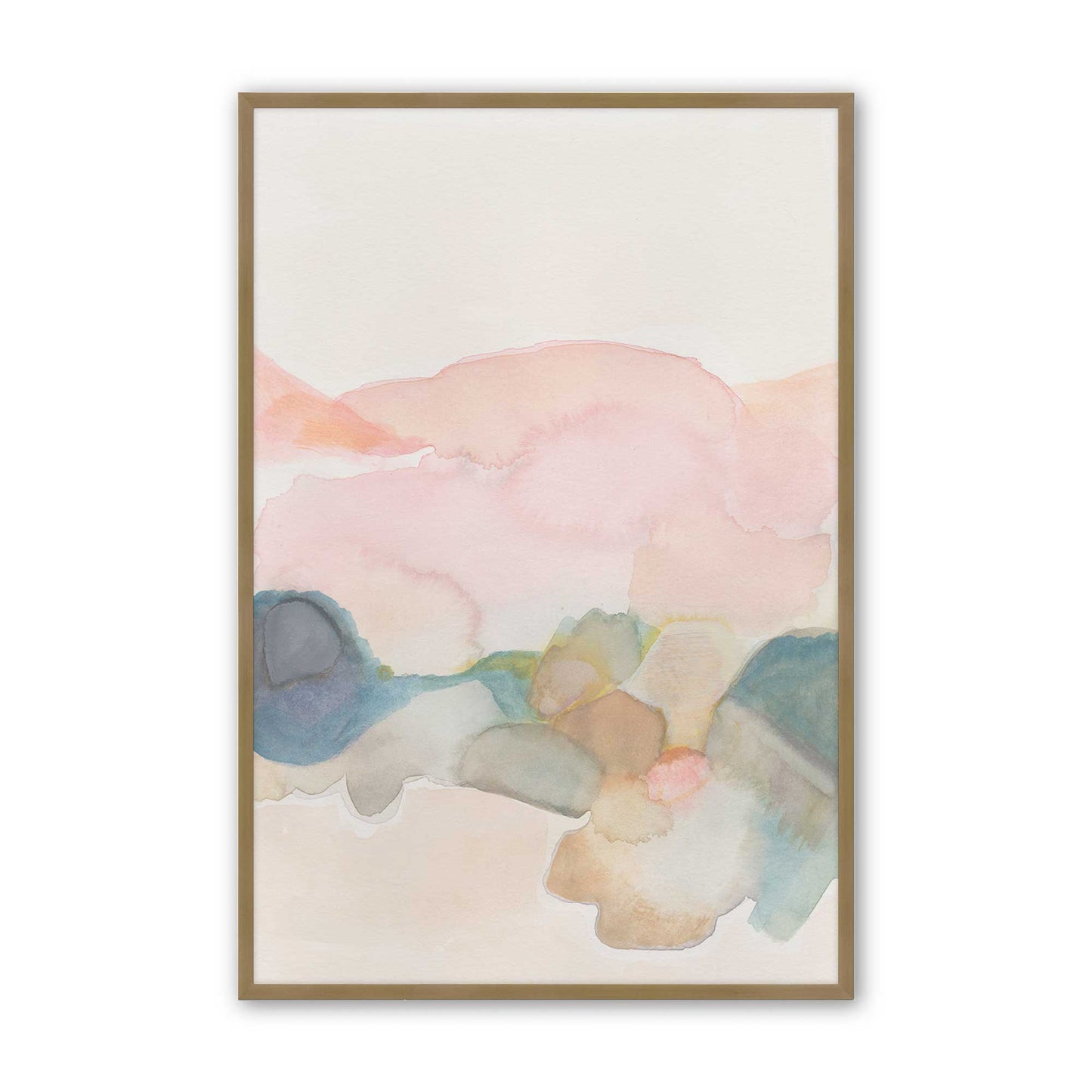 [Color:Brushed Gold], Picture of art in a Brushed Gold frame