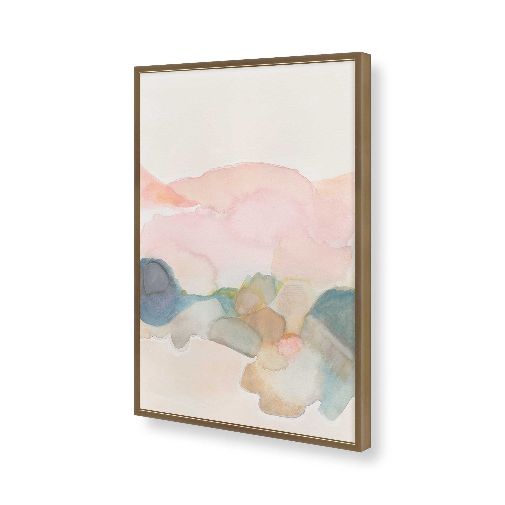 [Color:Brushed Gold], Picture of art in a Brushed Gold frame of the corner
