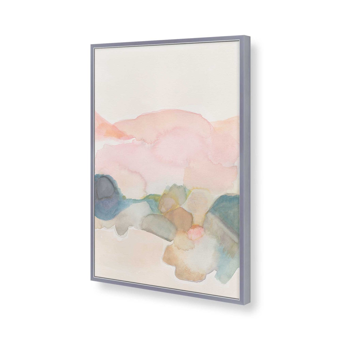 [Color:Polished Chrome], Picture of art in a Polished Chrome frame of the corner