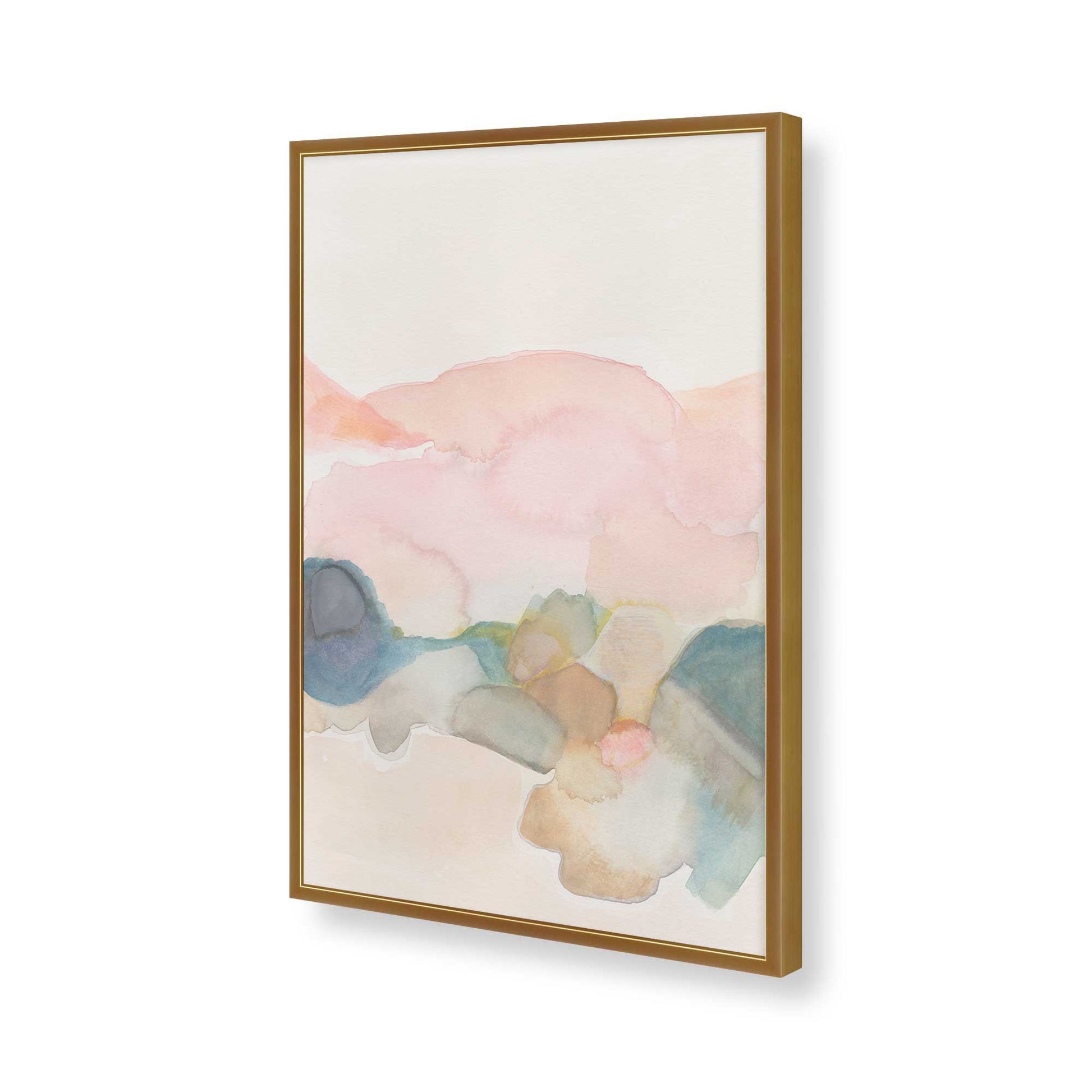 [Color:Polished Gold], Picture of art in a Polished Gold frame of the corner