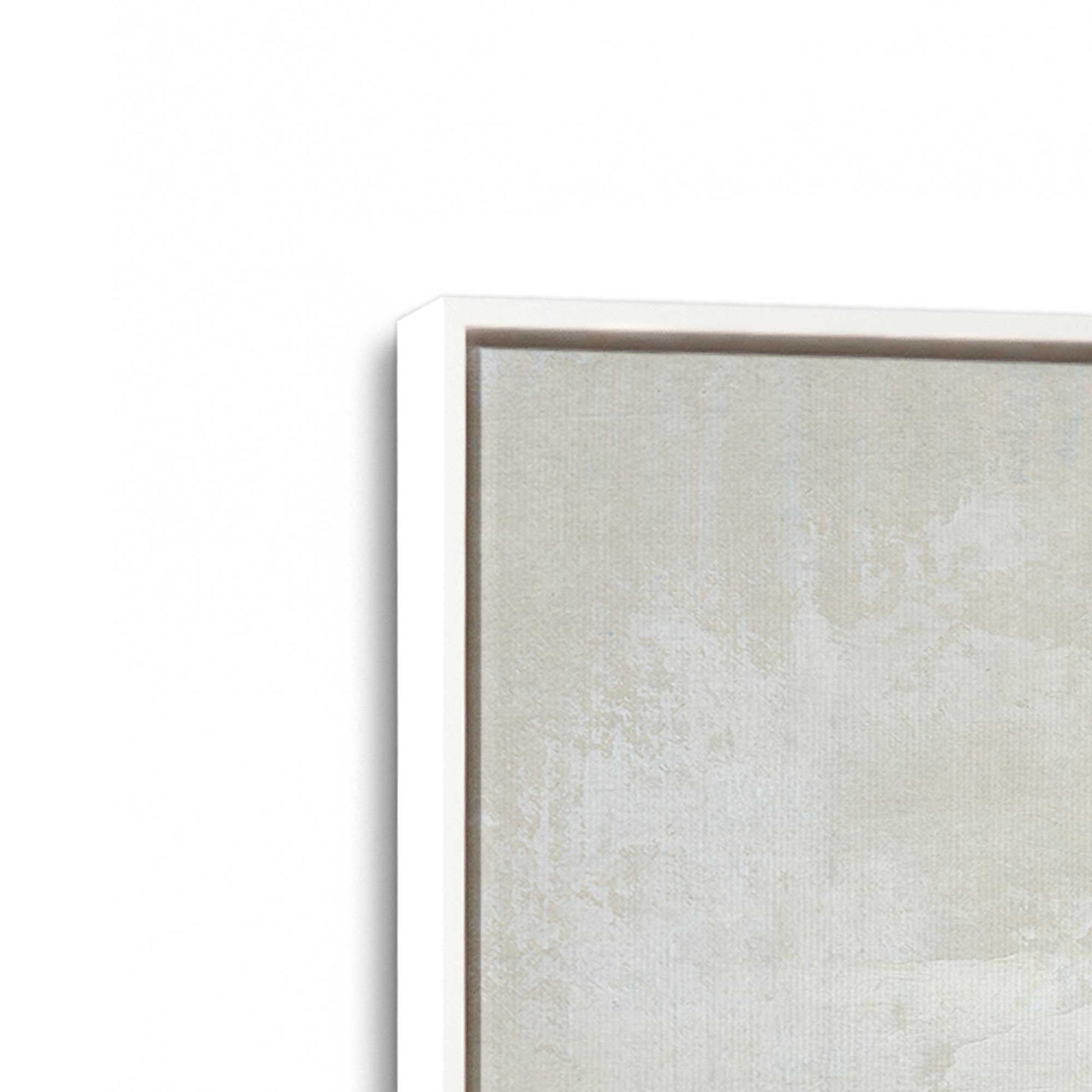[Color:Opaque White], Picture of art in a White frame at an angle