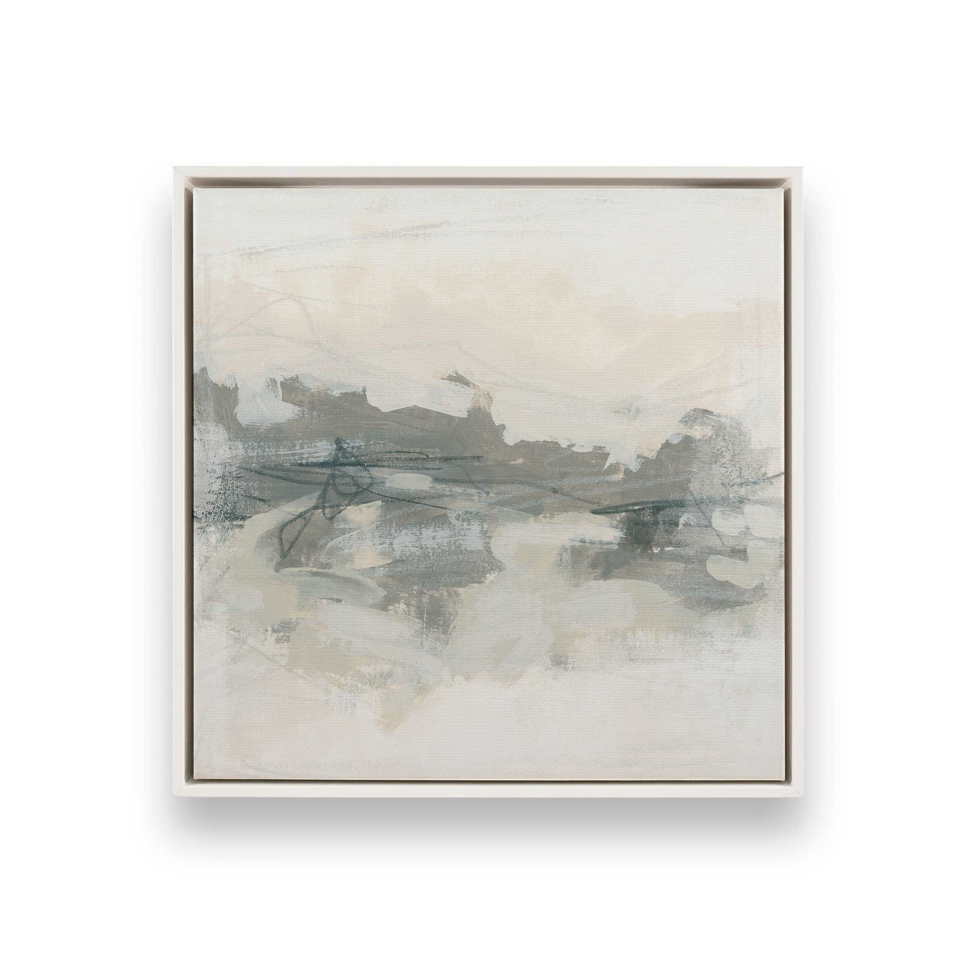 [Color:Opaque White], Picture of art in a White frame