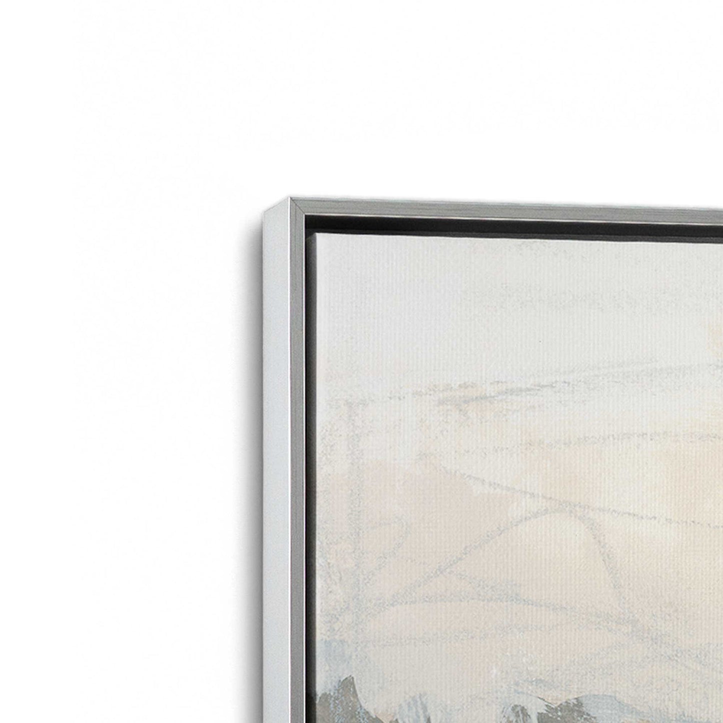 [Color:Polished Chrome], Picture of art in a Polished Chrome frame at an angle