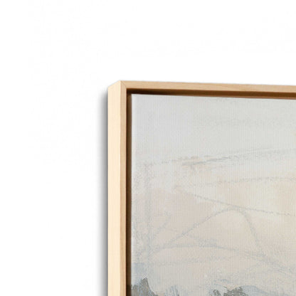 [Color:American Maple], Picture of art in a American Maple frame at an angle