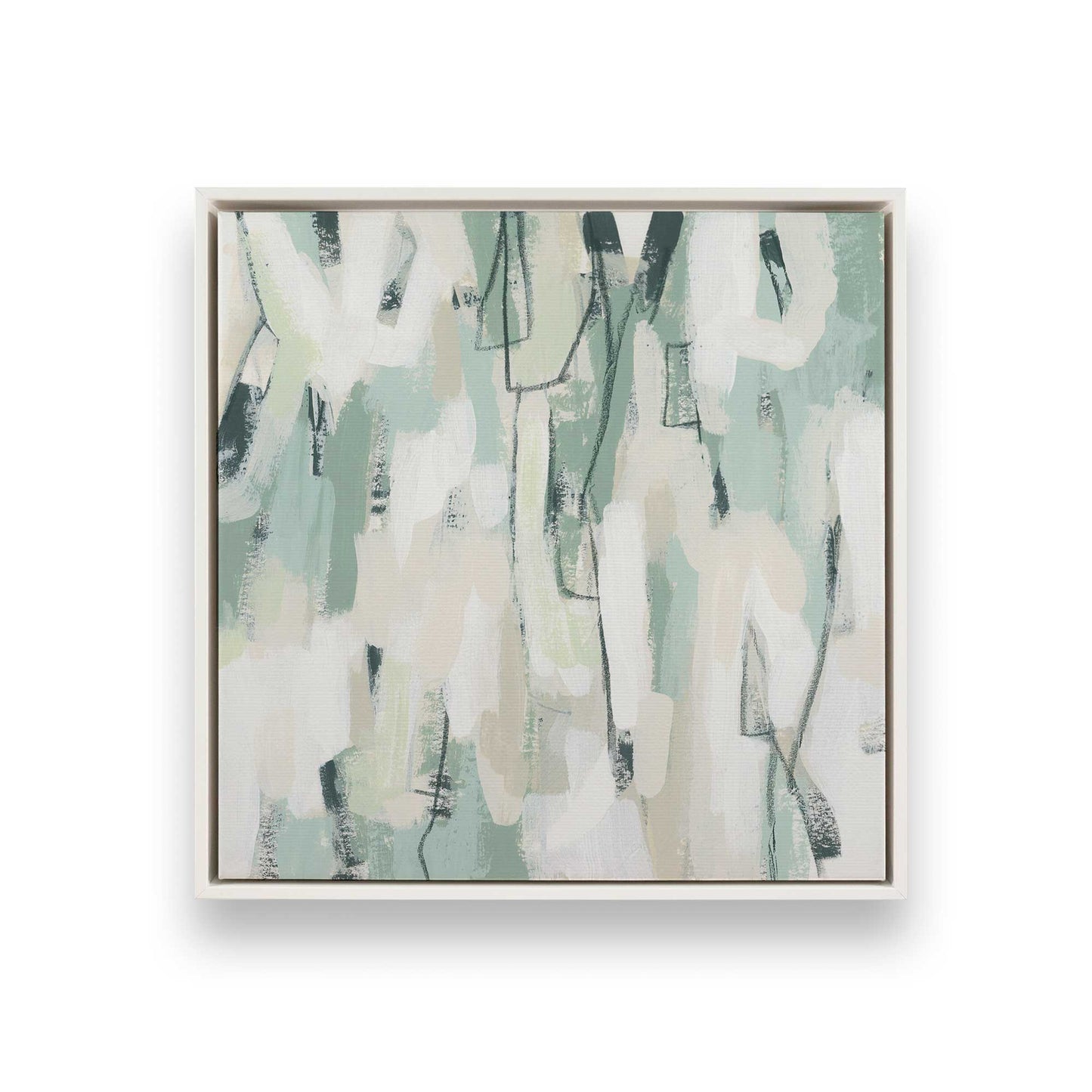 [Color:Opaque White], Picture of art in a White frame