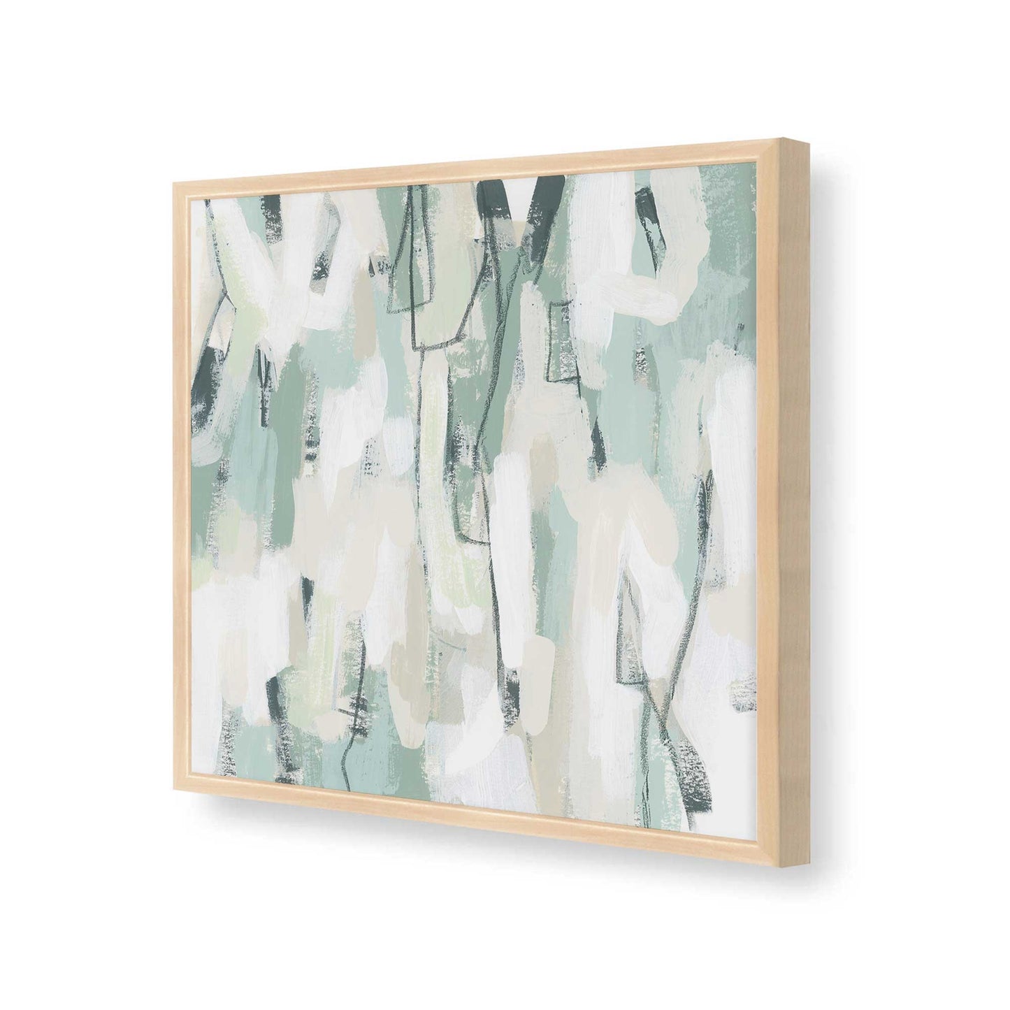 [Color:Raw Maple], Picture of art in a Raw Maple frame at an angle