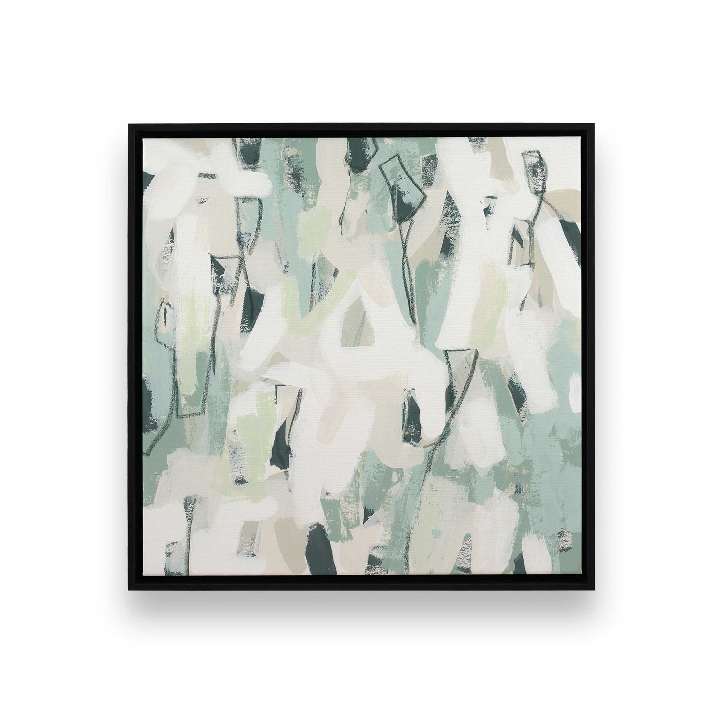 [Color:Satin Black], Picture of art in a Satin Black frame