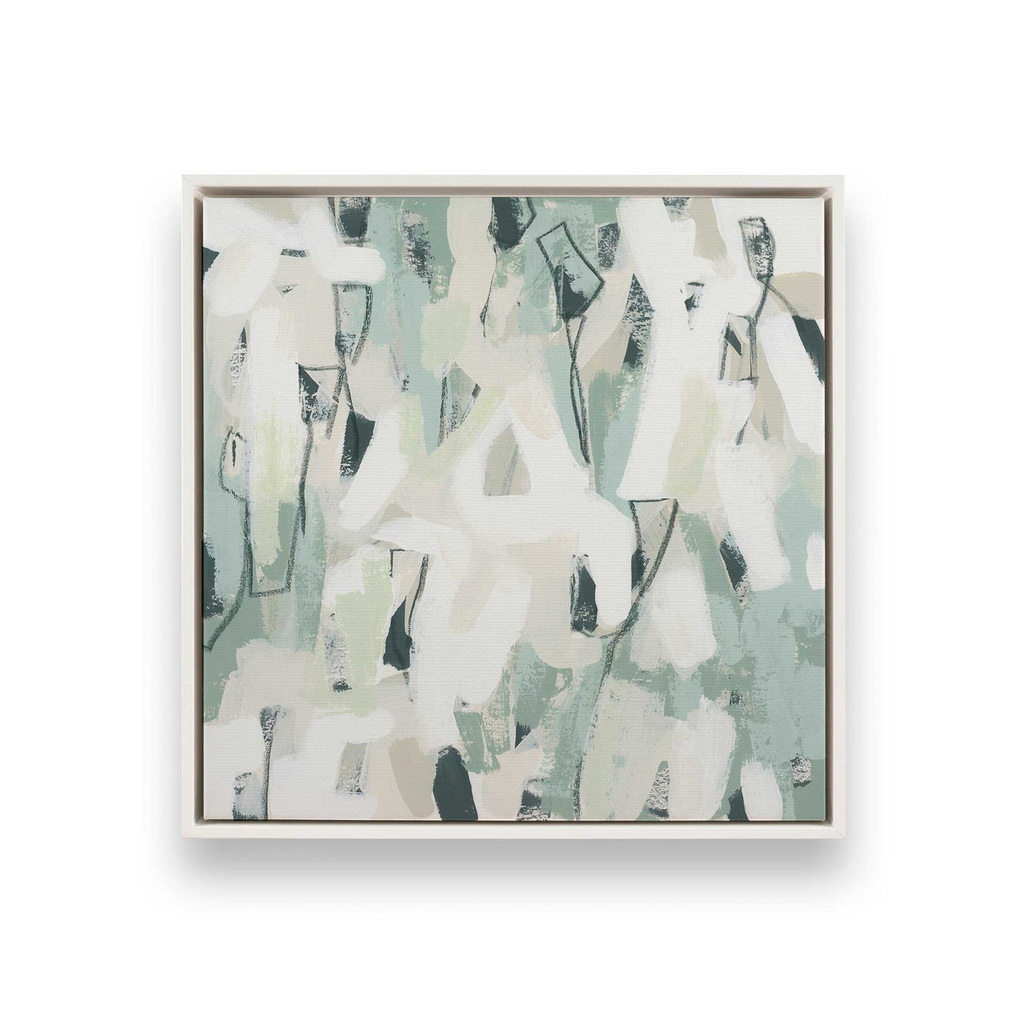 [Color:Opaque White], Picture of art in a White frame