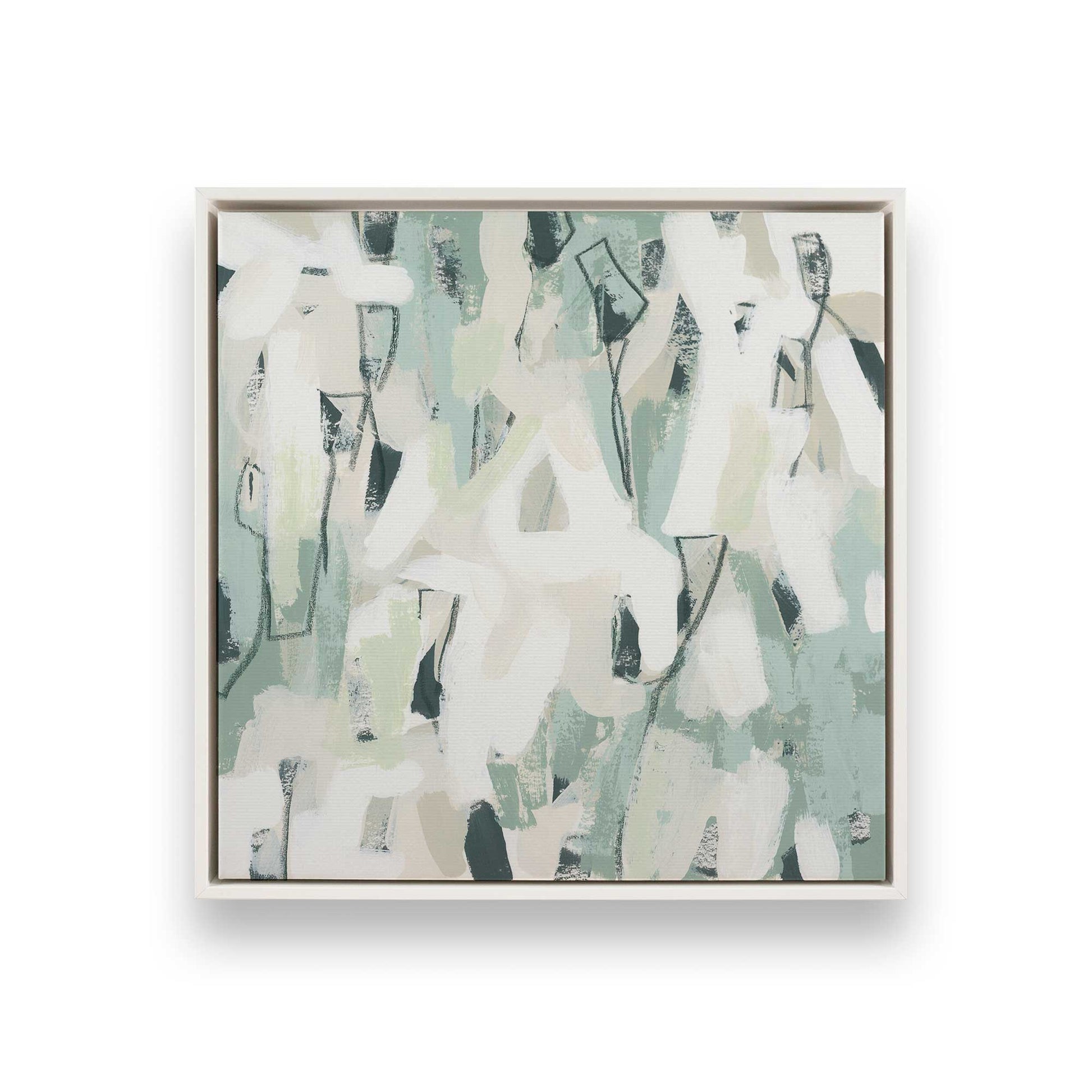 [Color:Opaque White], Picture of art in a White frame