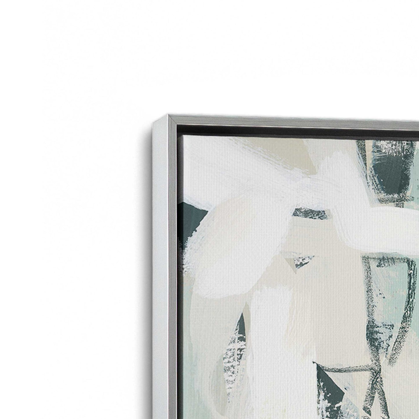 [Color:Polished Chrome], Picture of art in a Polished Chrome frame at an angle