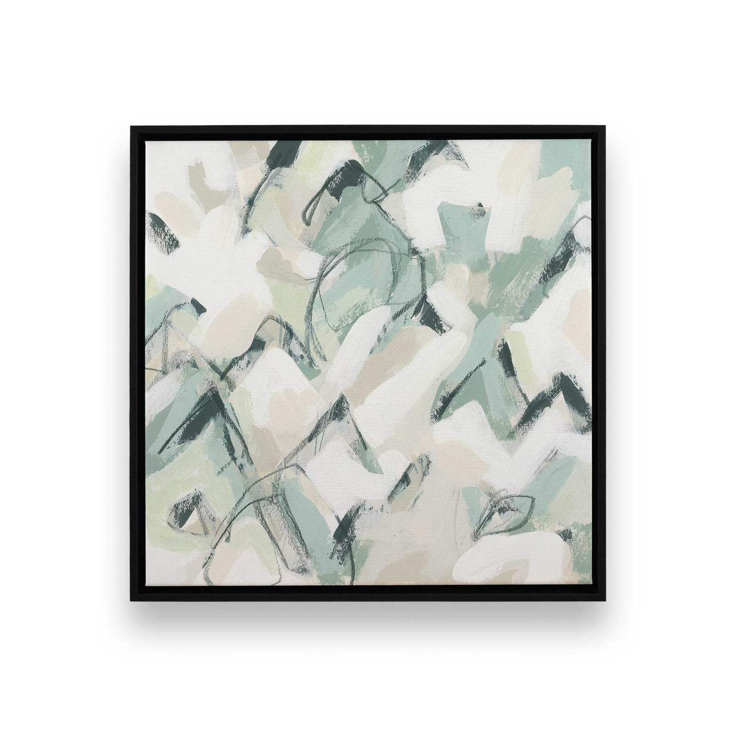 [Color:Satin Black], Picture of art in a Satin Black frame