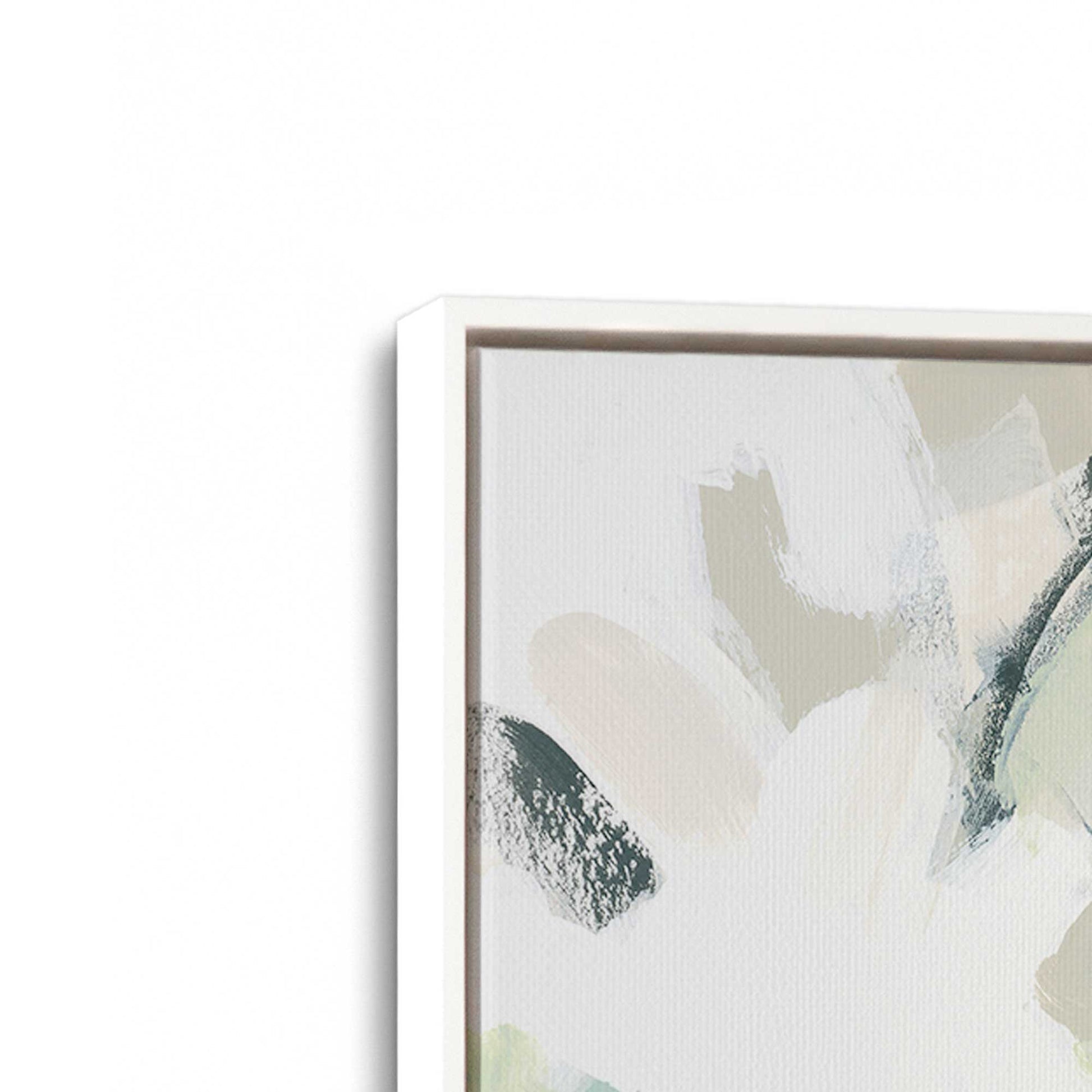 [Color:Opaque White], Picture of art in a White frame at an angle