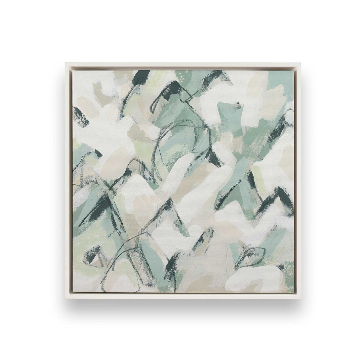 [Color:Opaque White], Picture of art in a White frame