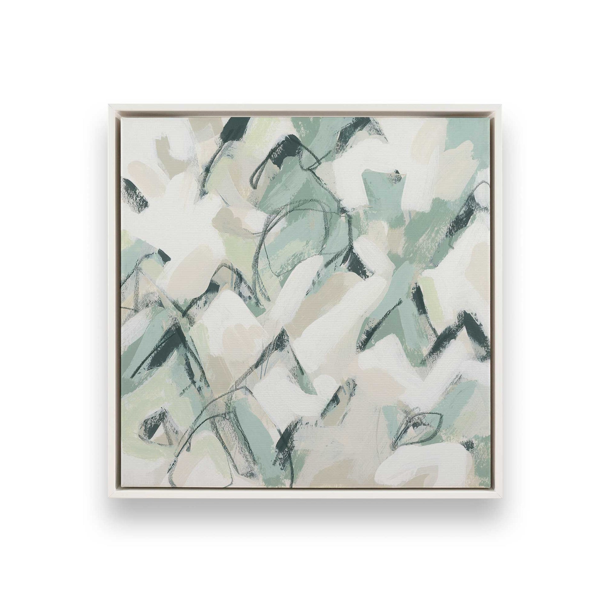 [Color:Opaque White], Picture of art in a White frame