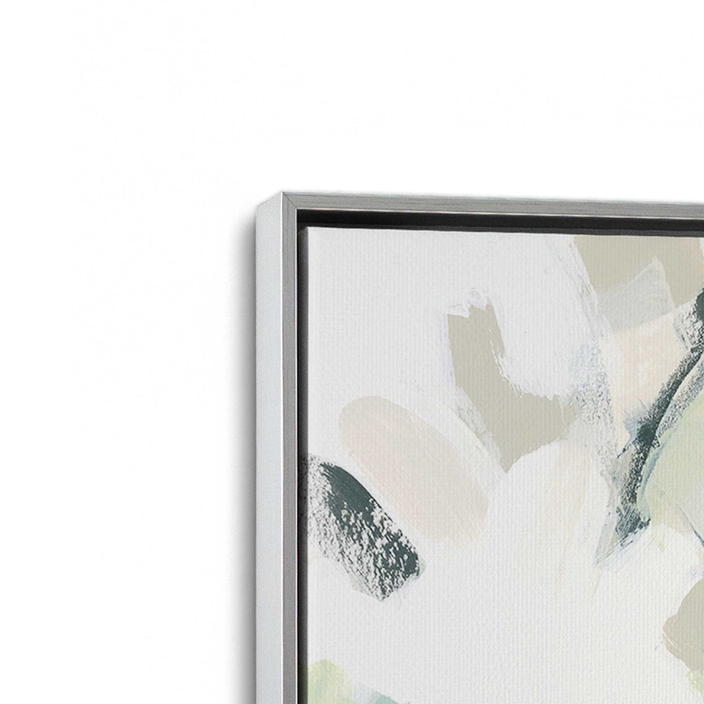 [Color:Polished Chrome], Picture of art in a Polished Chrome frame at an angle
