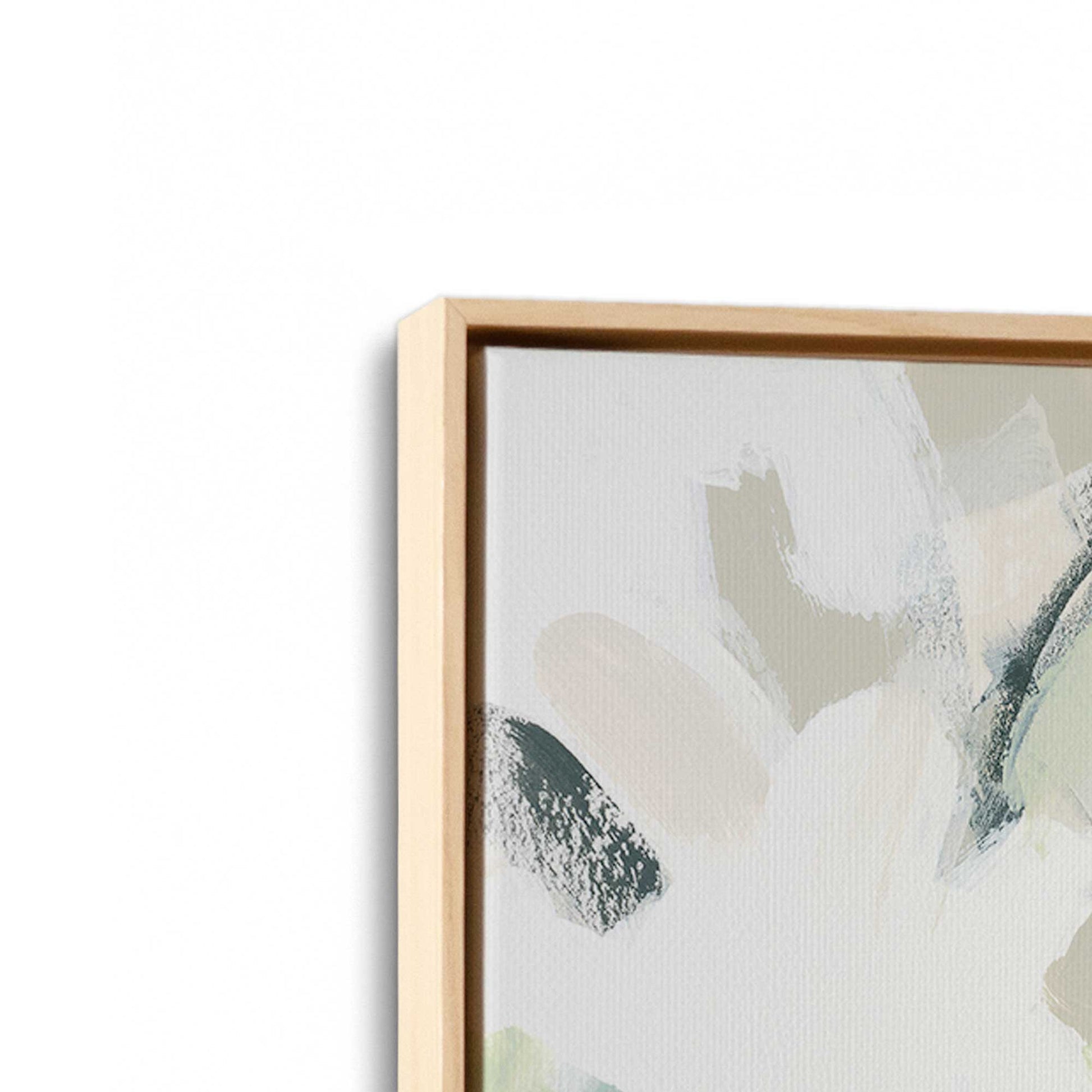 [Color:American Maple], Picture of art in a American Maple frame at an angle