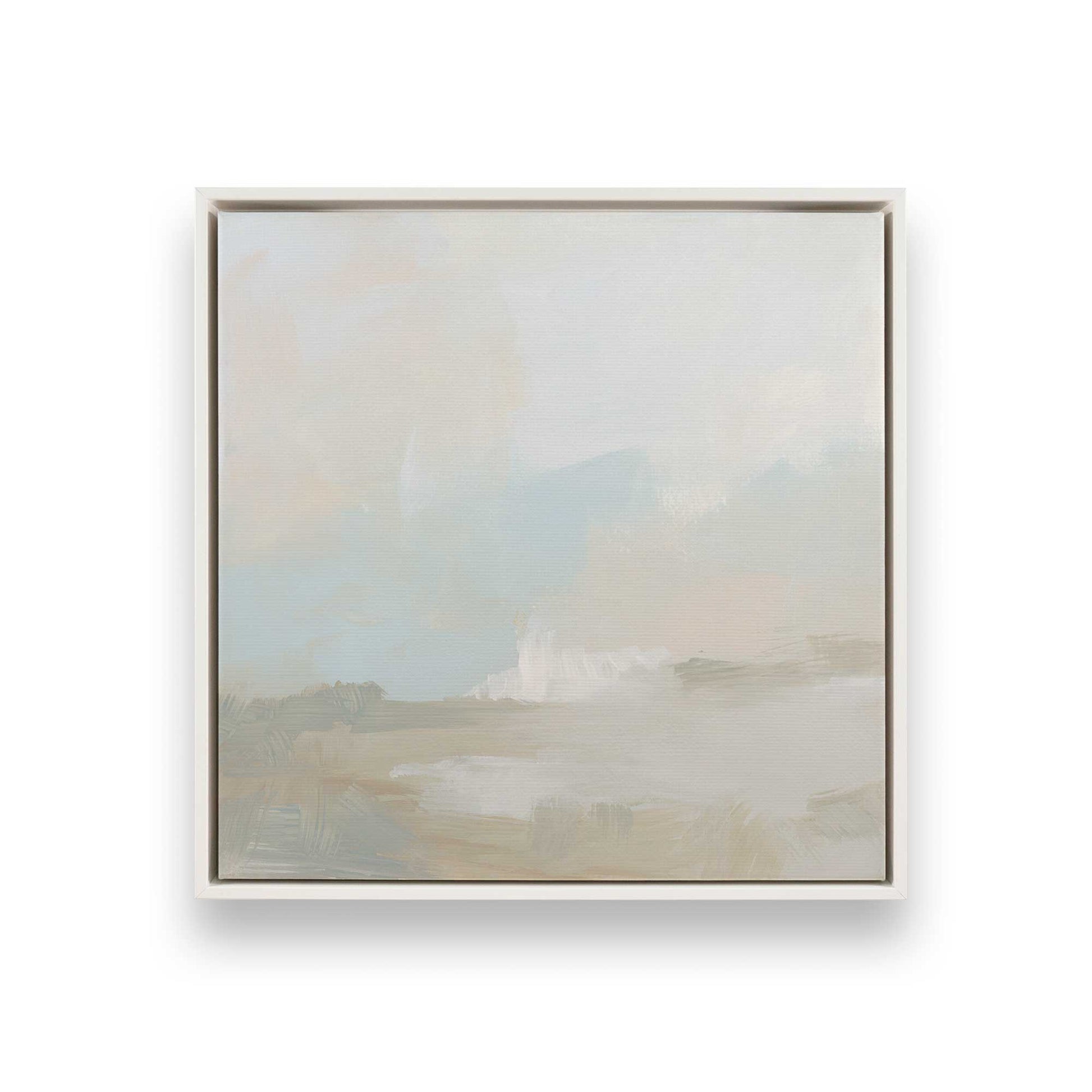 [Color:Opaque White], Picture of art in a White frame