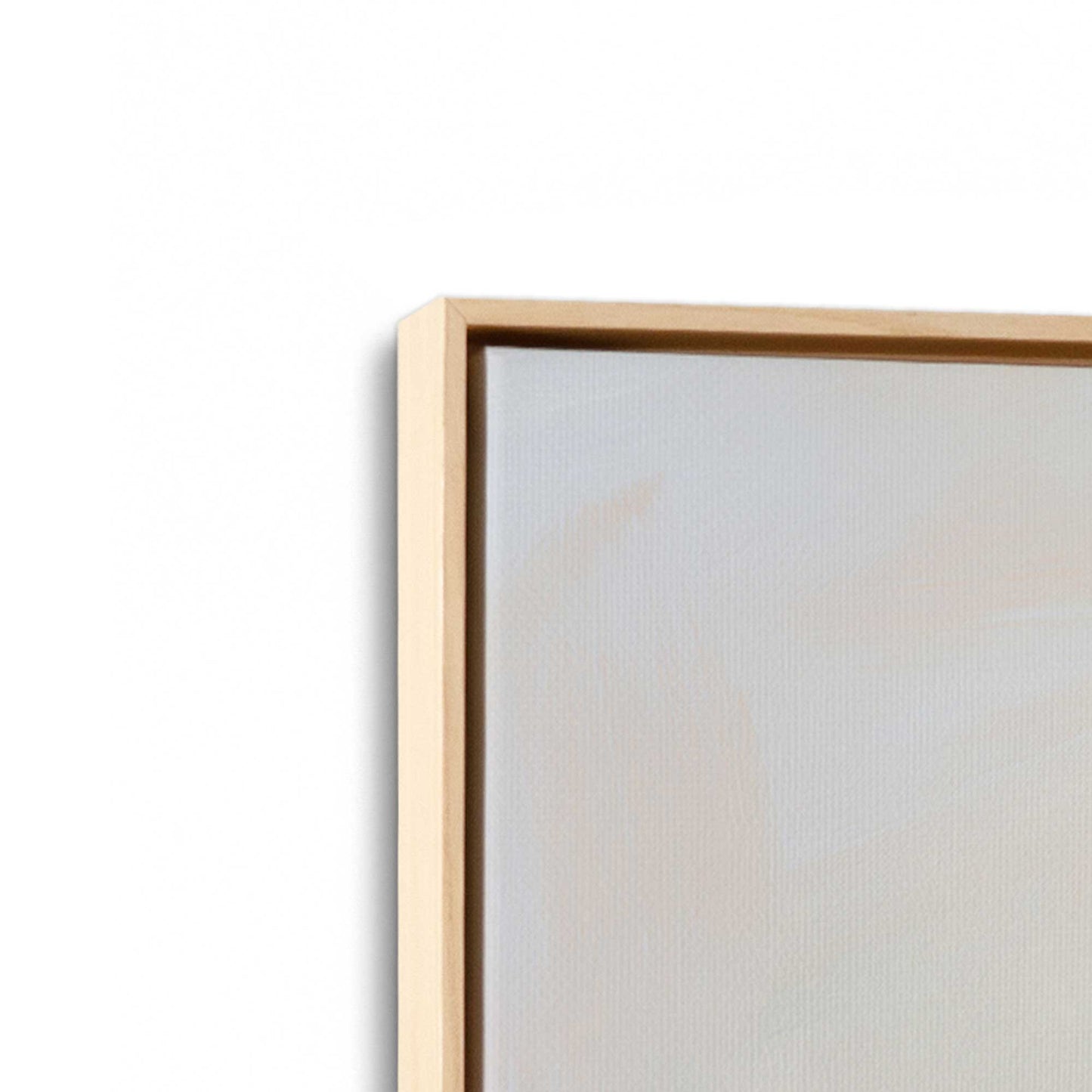 [Color:American Maple], Picture of art in a American Maple frame at an angle
