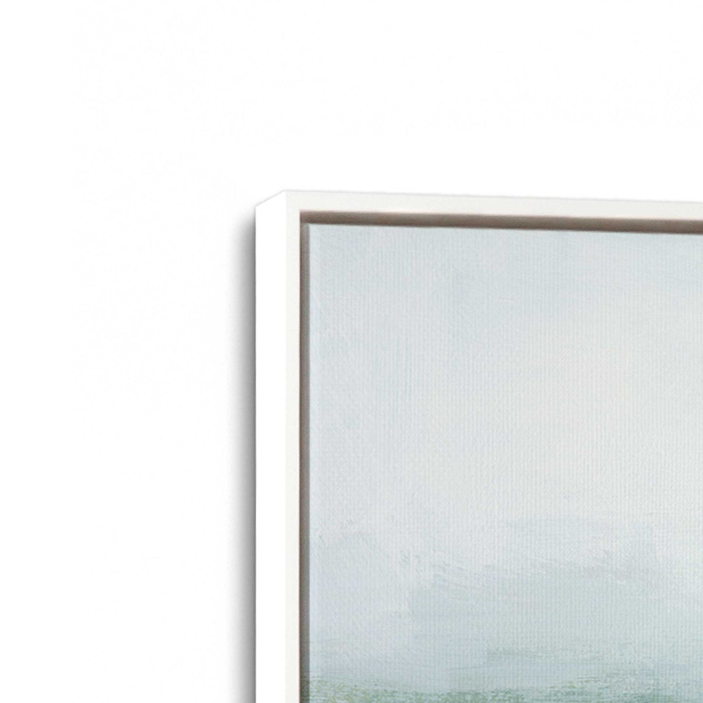 [Color:Opaque White], Picture of art in a White frame at an angle
