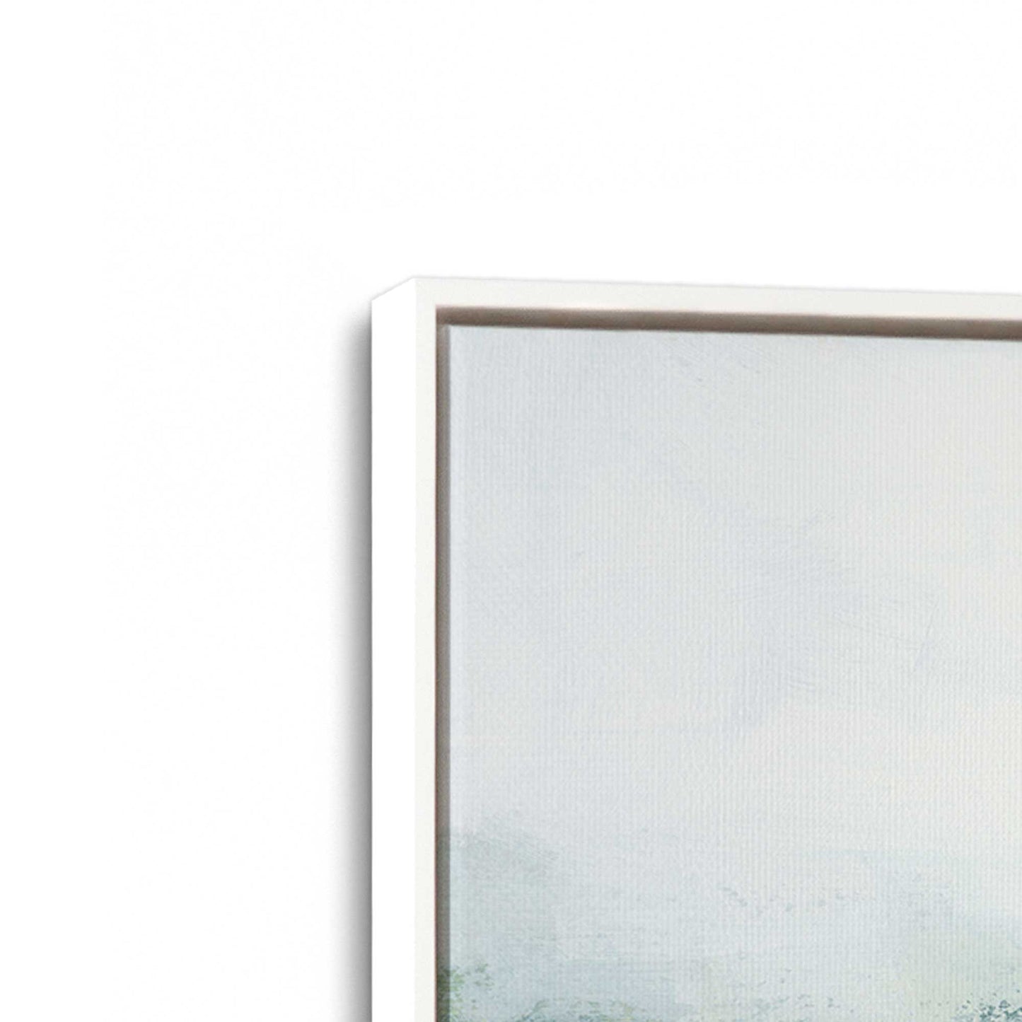 [Color:Opaque White], Picture of art in a White frame at an angle