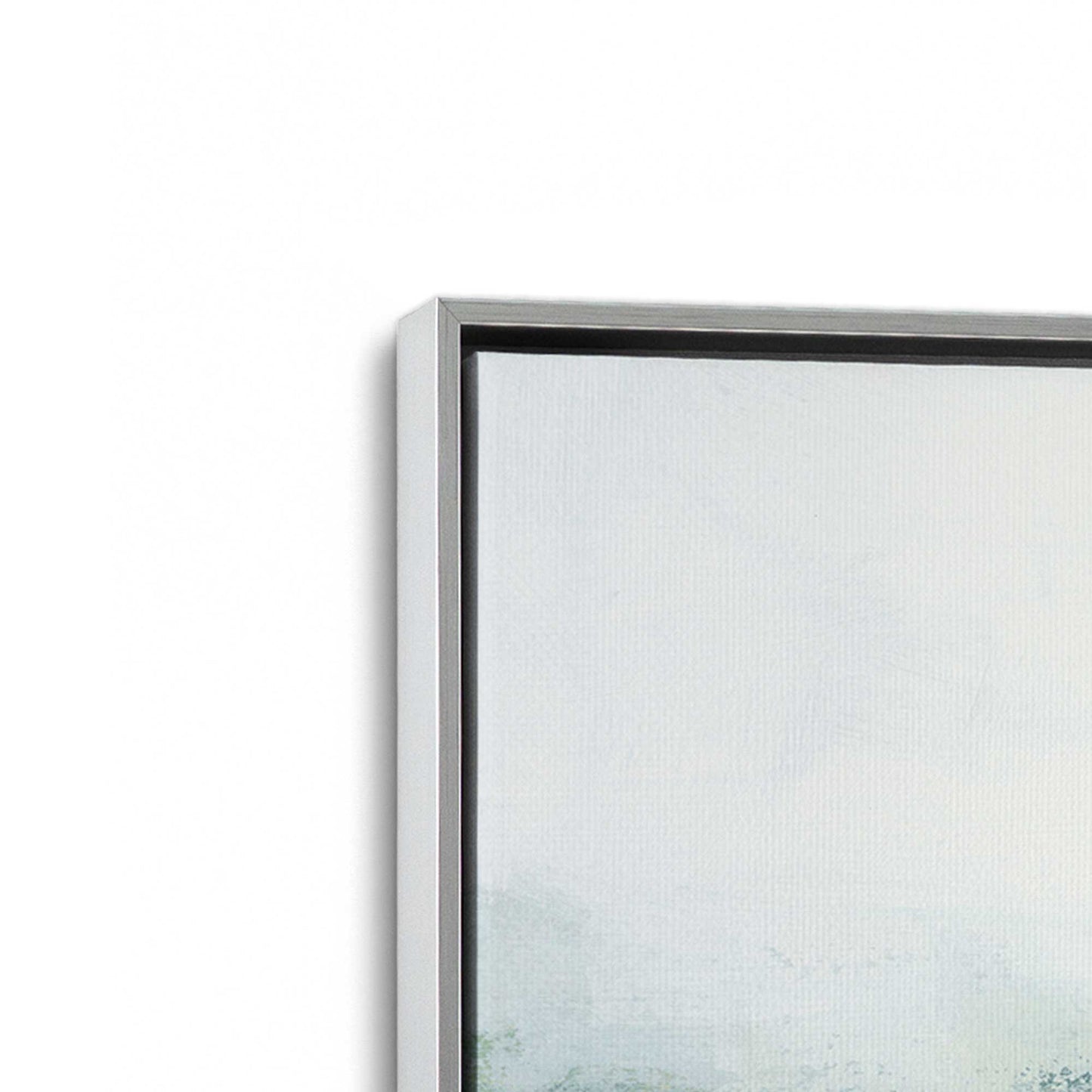 [Color:Polished Chrome], Picture of art in a Polished Chrome frame at an angle