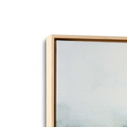 [Color:American Maple], Picture of art in a American Maple frame at an angle