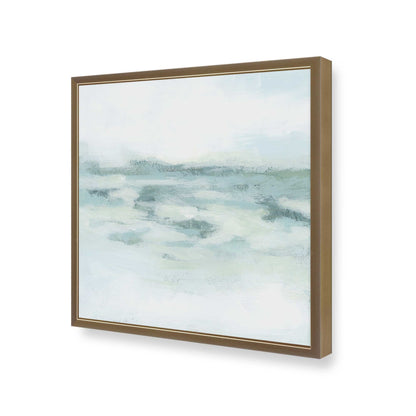 [Color:Brushed Gold], Picture of art in a Brushed Gold frame at an angle