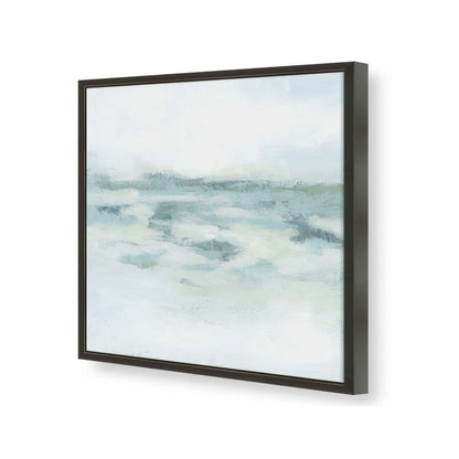 [Color:Satin Black], Picture of art in a Satin Black frame at an angle