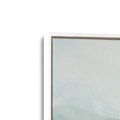 [Color:Opaque White], Picture of art in a White frame at an angle