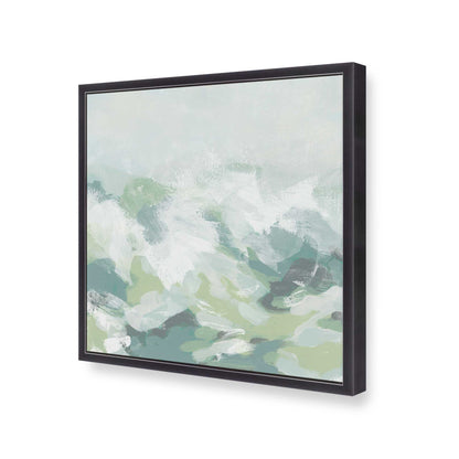 [Color:Weathered Zinc], Picture of art in a Weathered Zinc frame at an angle