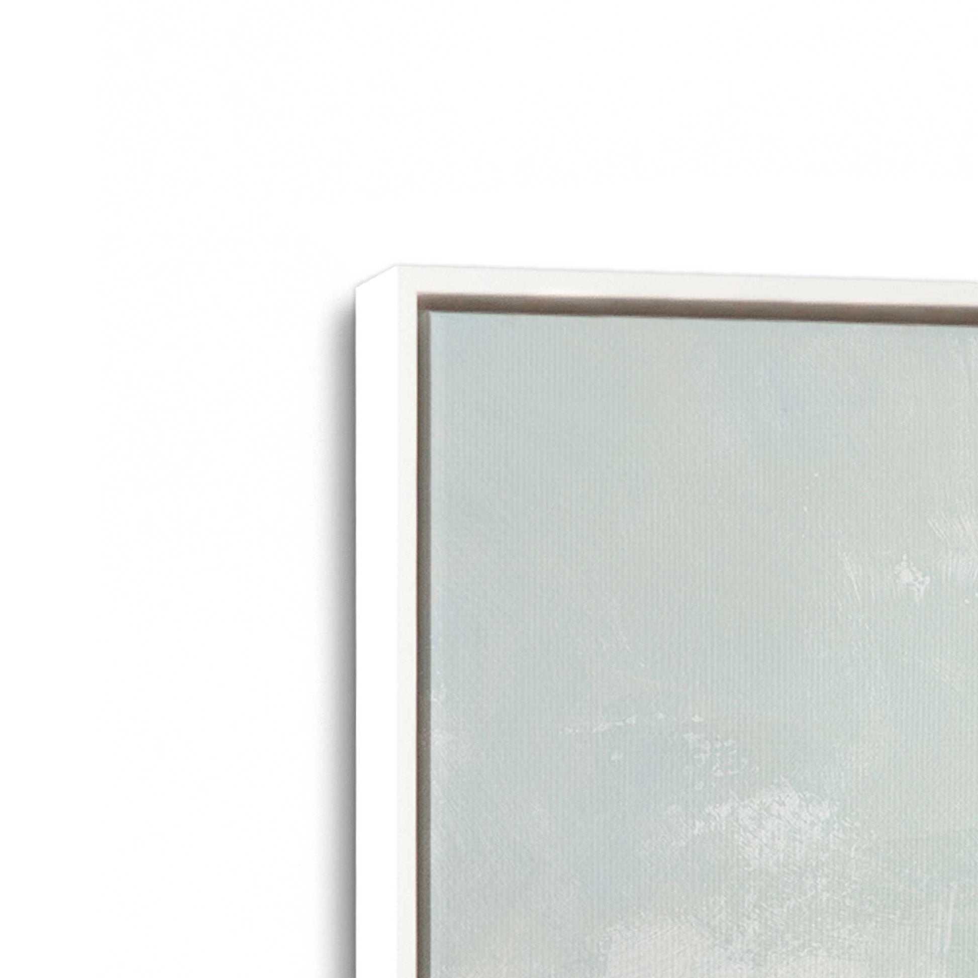 [Color:Opaque White], Picture of art in a White frame at an angle