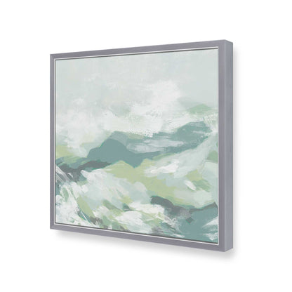 [Color:Polished Chrome], Picture of art in a Polished Chrome frame at an angle
