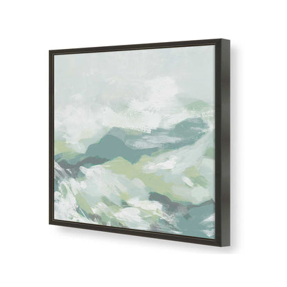 [Color:Satin Black], Picture of art in a Satin Black frame at an angle