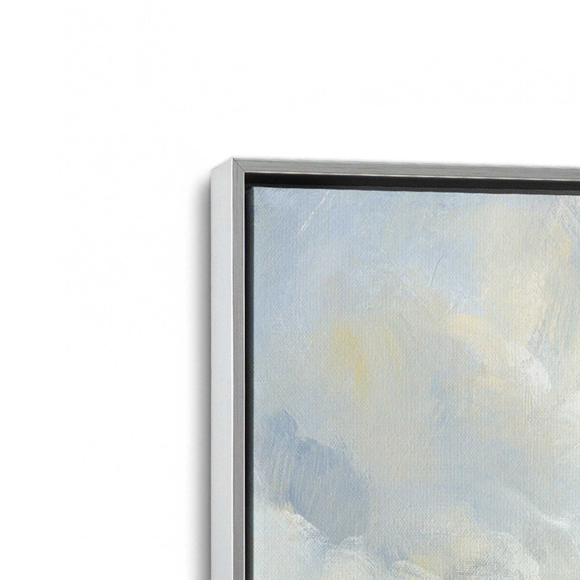 [Color:Polished Chrome], Picture of art in a Polished Chrome frame at an angle