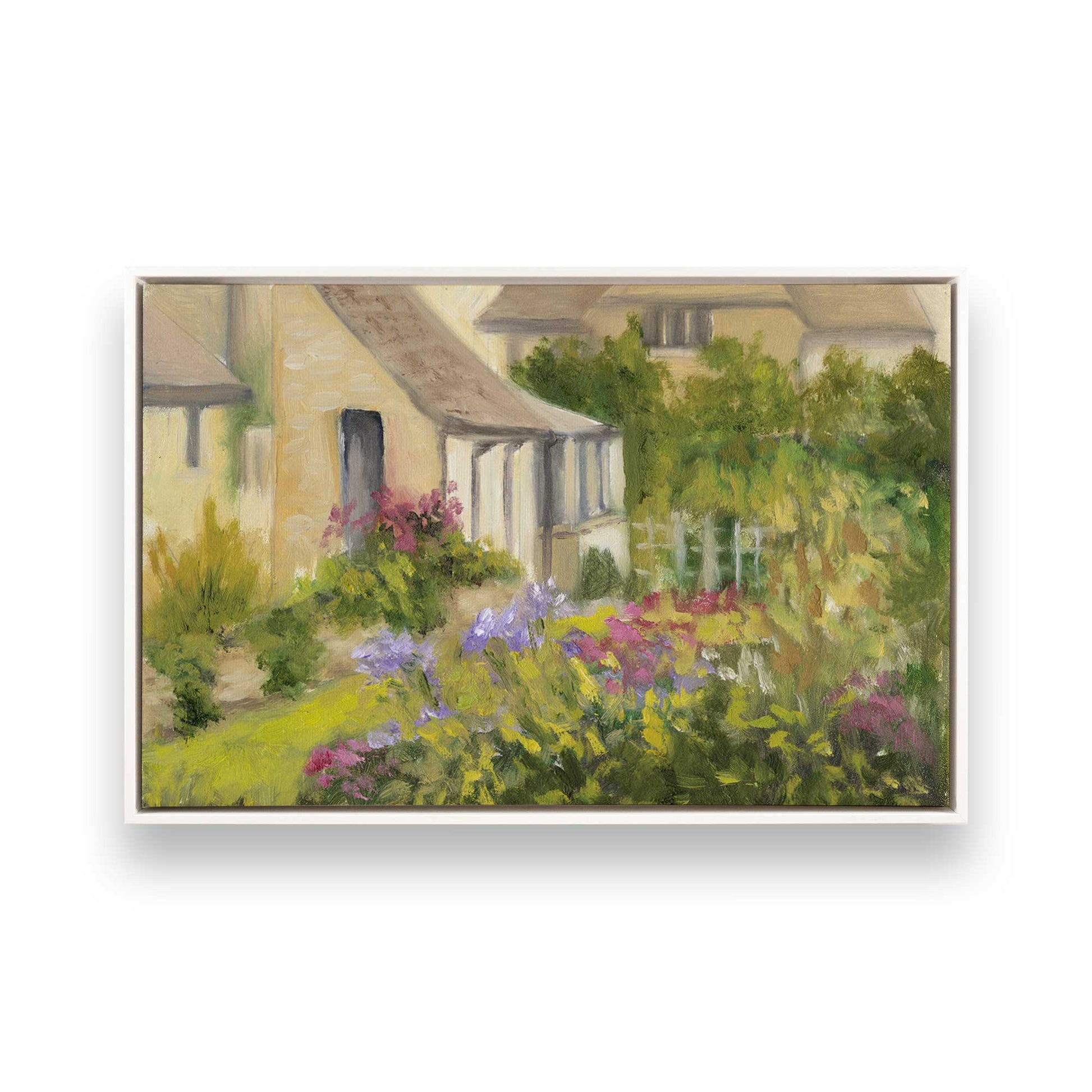 [Color:Opaque White], Picture of art in a White frame