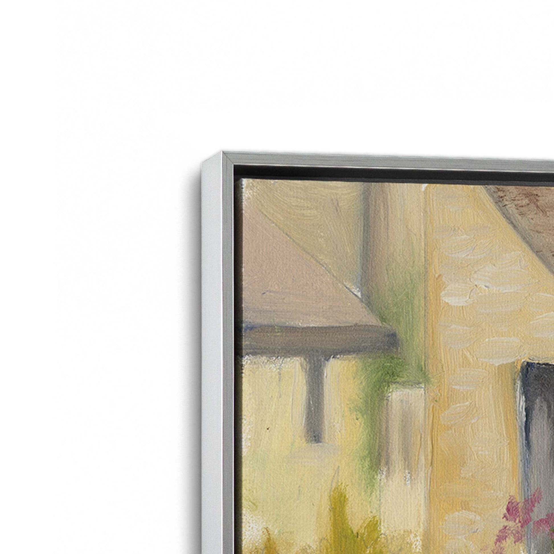 [Color:Polished Chrome], Picture of art in a Polished Chrome frame at an angle