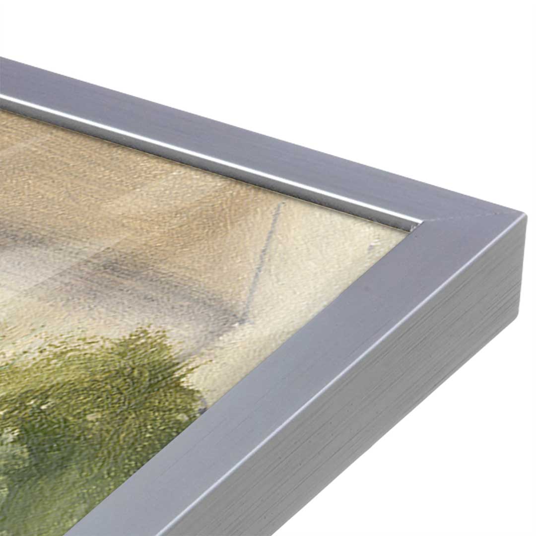 [Color:Polished Chrome], Picture of art in a Polished Chrome frame at an angle
