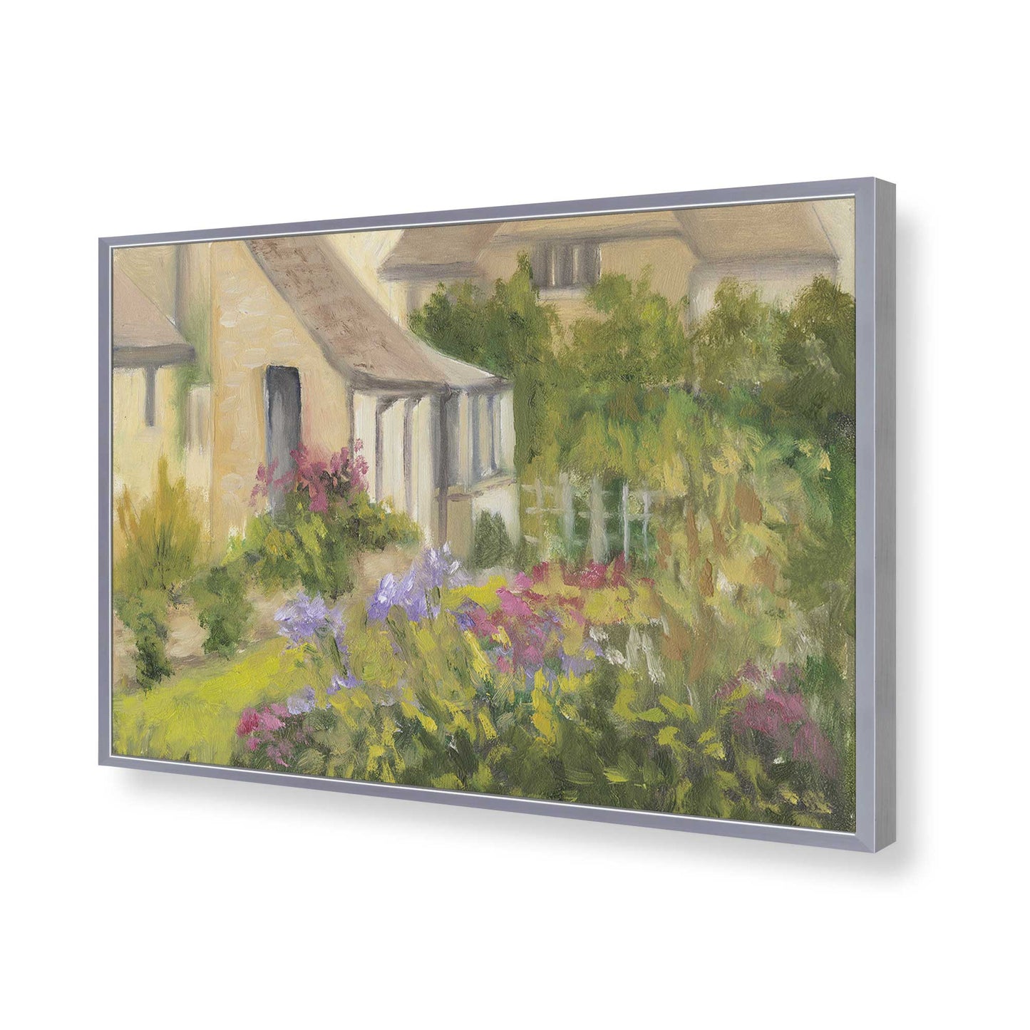 [Color:Polished Chrome], Picture of art in a Polished Chrome frame of the corner