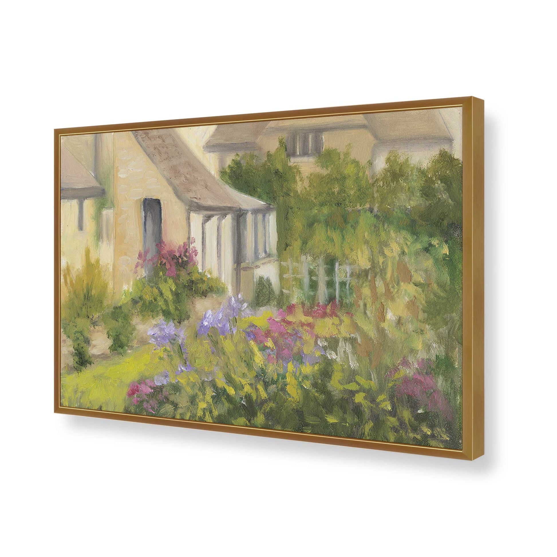 [Color:Polished Gold], Picture of art in a Polished Gold frame of the corner